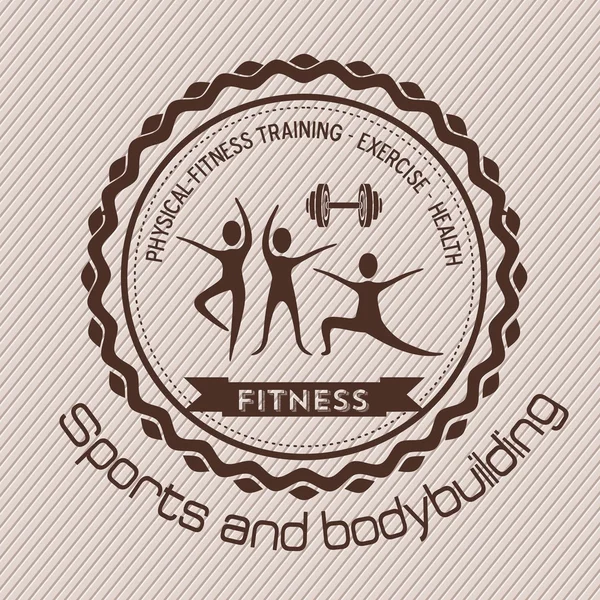 Iconos de fitness — Vector de stock