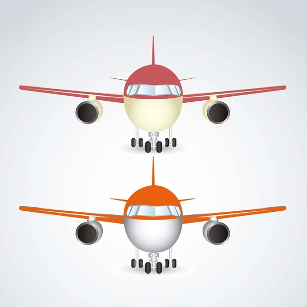 Iconos de avión — Vector de stock