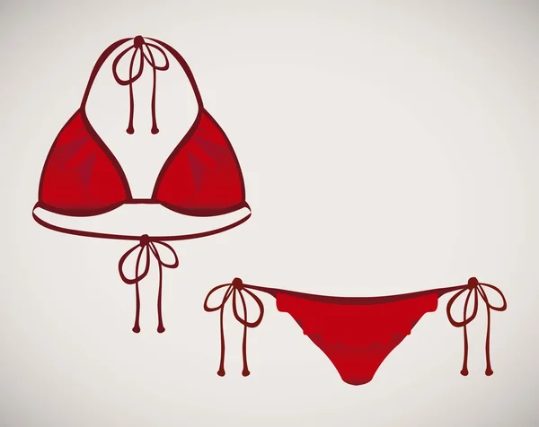 Icono del bikini — Vector de stock