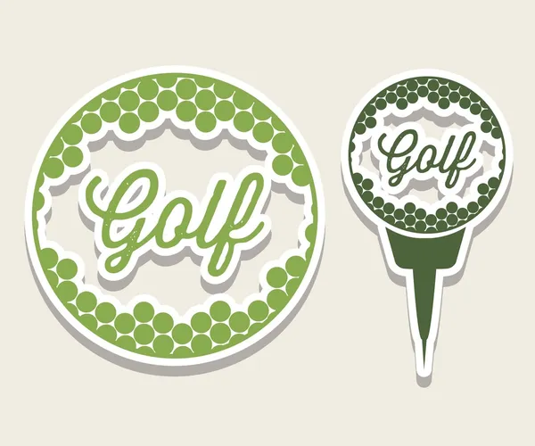 Icônes de golf — Image vectorielle