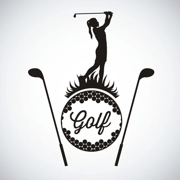 Icone del golf — Vettoriale Stock