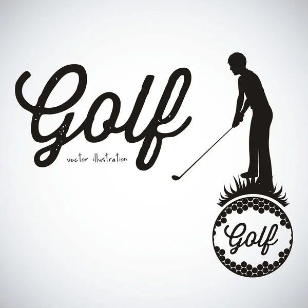 Golf-Ikonen — Stockvektor