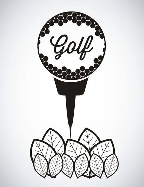 Ícones de golfe —  Vetores de Stock