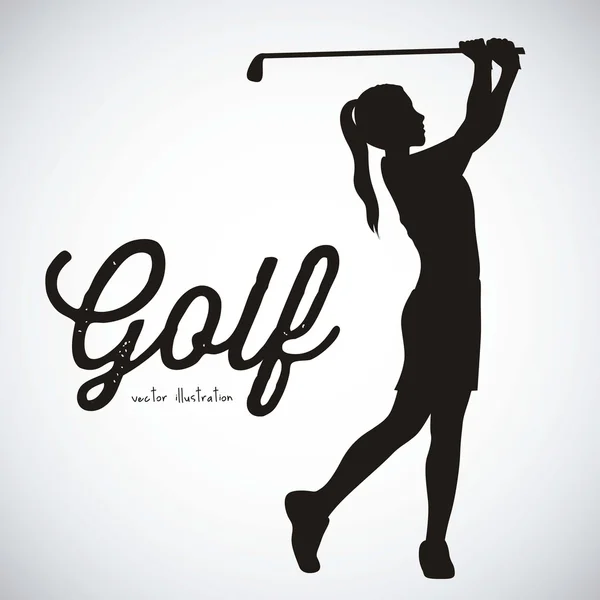 Golf ikoner — Stock vektor