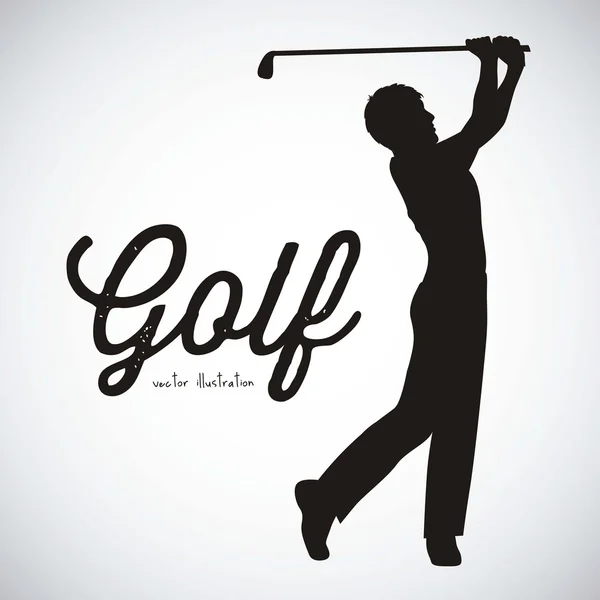 Icônes de golf — Image vectorielle