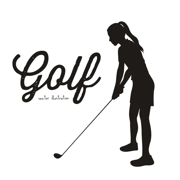 Golf ikoner — Stock vektor