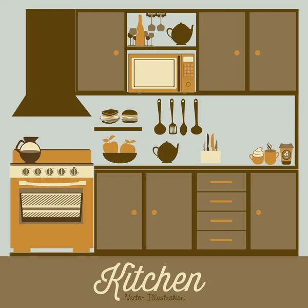 Kitchen — Stock Vector