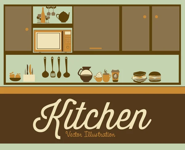 Keuken — Stockvector