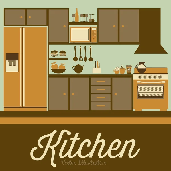 Keuken — Stockvector