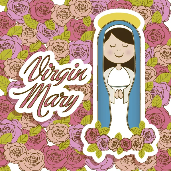Virgen María — Archivo Imágenes Vectoriales