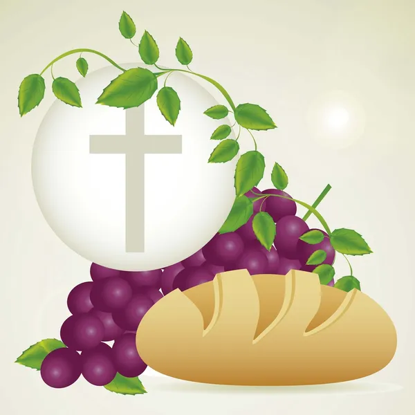 Sacrement eucharistique — Image vectorielle