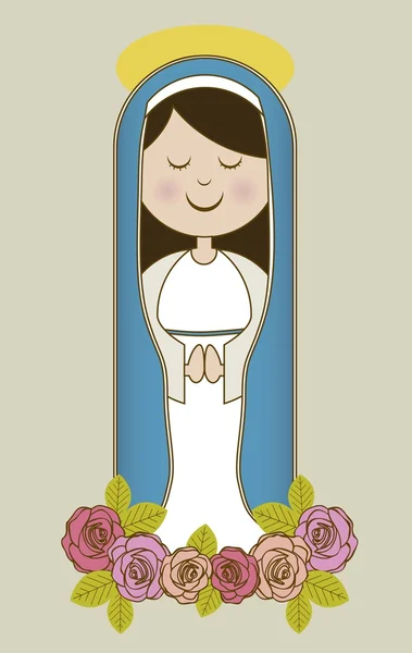 Virgen María — Vector de stock