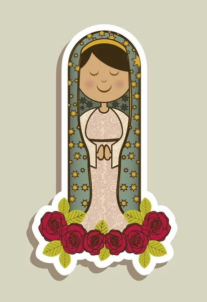 Virgen María — Vector de stock