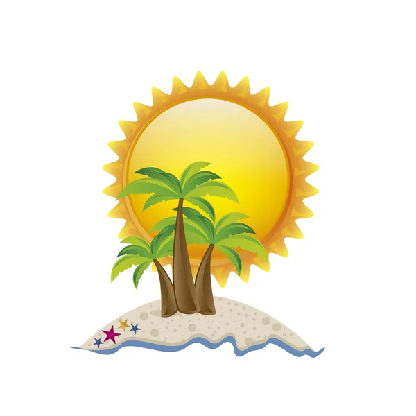 Vacaciones de verano — Vector de stock