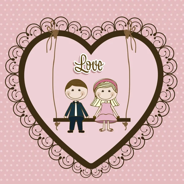 Illustration de l'amour — Image vectorielle
