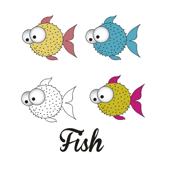 Illustration du poisson — Image vectorielle