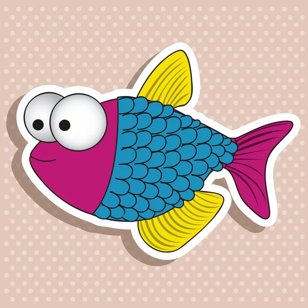 Ilustração dos peixes — Vetor de Stock