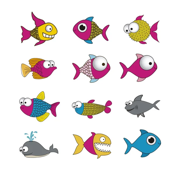 Ilustracja ryby — Wektor stockowy