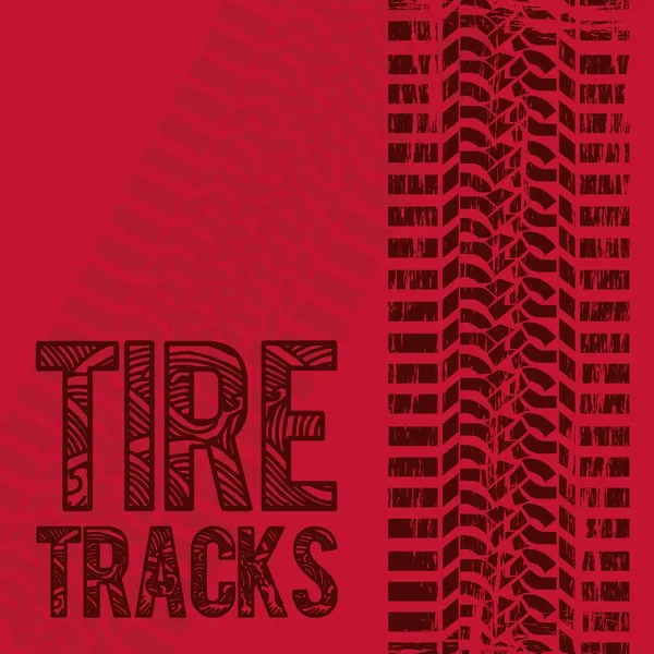 Traces de pneus — Image vectorielle