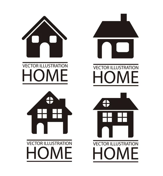 Real estate and house icons — Stock Vector