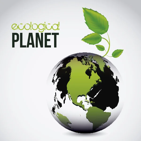 Planet earth icon — Stock Vector