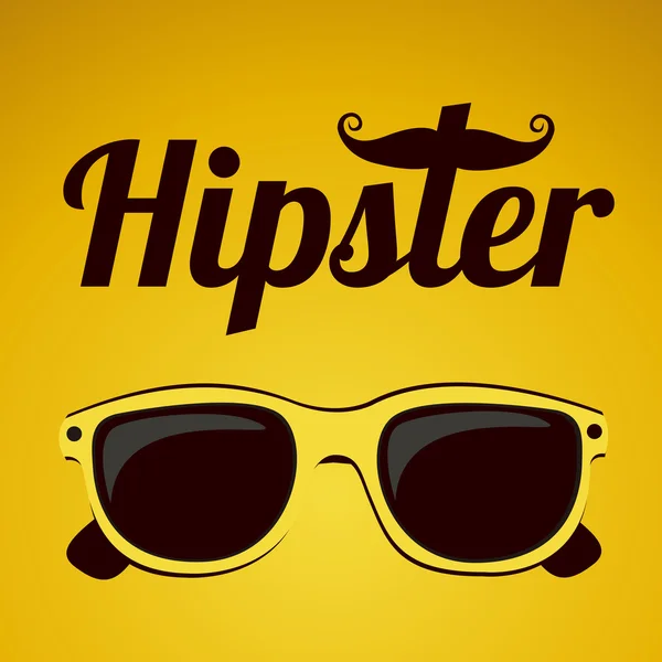 Hipster ilustración — Vector de stock