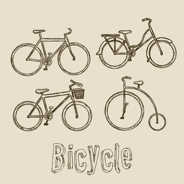 Bisiklet illüstrasyon — Stok Vektör