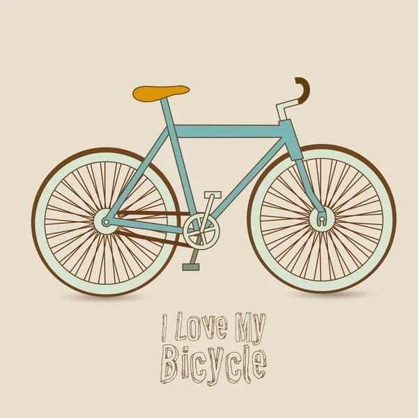 Fahrrad-Illustration — Stockvektor