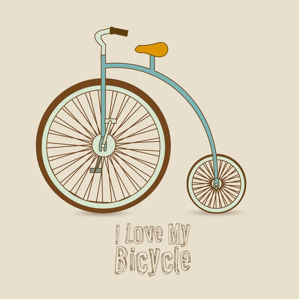 Fahrrad-Illustration — Stockvektor