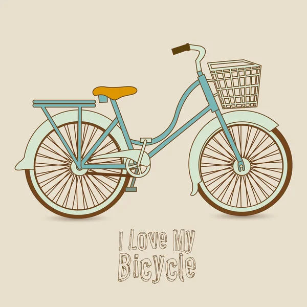 Bicycle Illustration — Stock Vector