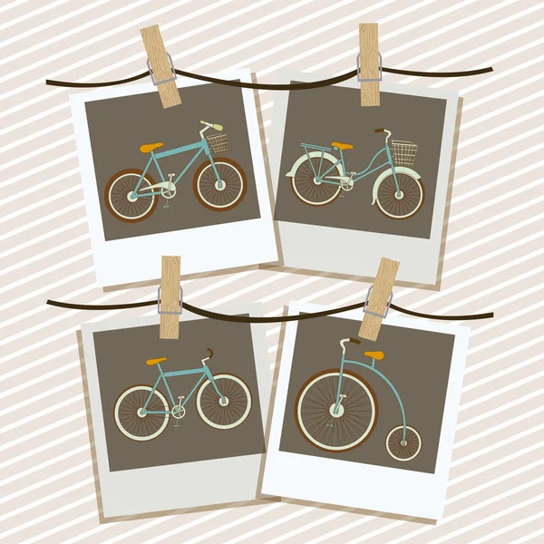 自転車の図 — ストックベクタ