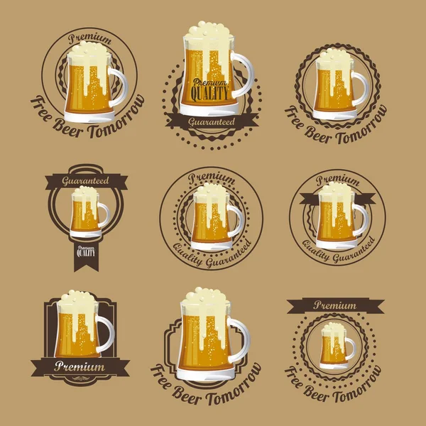 Beer Free label — Stock Vector