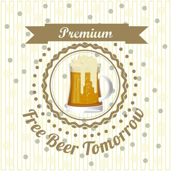 Beer Free label — Stock Vector