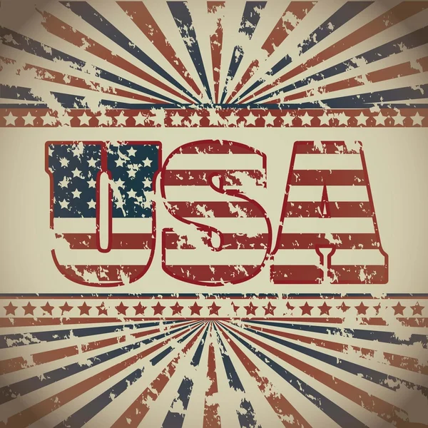 Плакат США — стоковый вектор