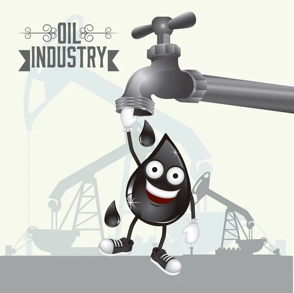 Ropný průmysl — Stockový vektor