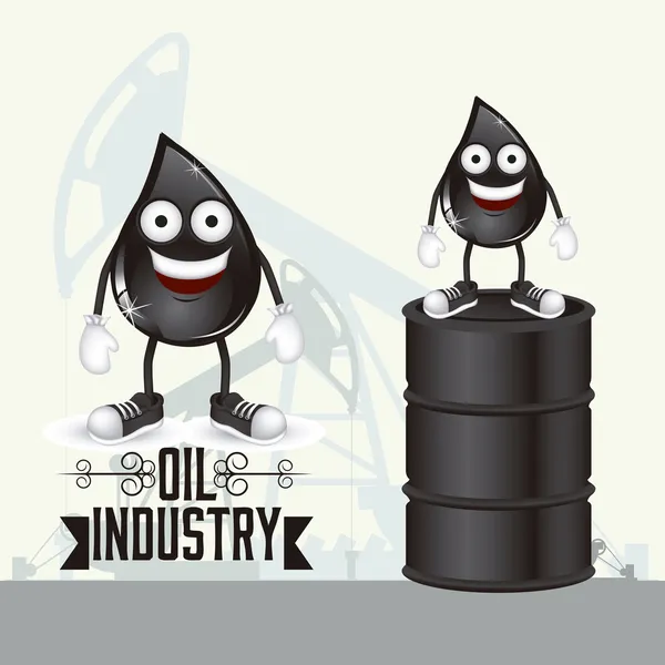 Industrie pétrolière — Image vectorielle