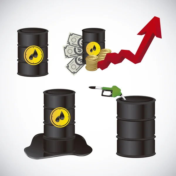 Industrie pétrolière — Image vectorielle