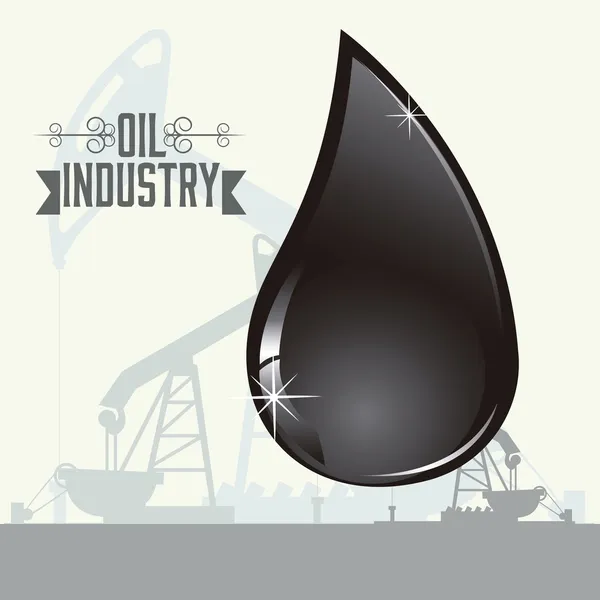 Industrie pétrolière — Image vectorielle