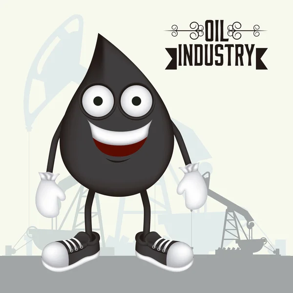 Industria petrolifera — Vettoriale Stock