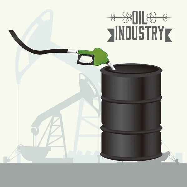 Industrie pétrolière — Image vectorielle