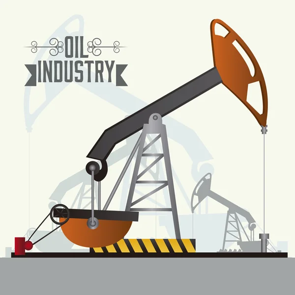 Industrie pétrolière — Image vectorielle