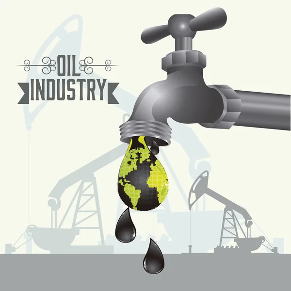 Oil industry — Stock Vector