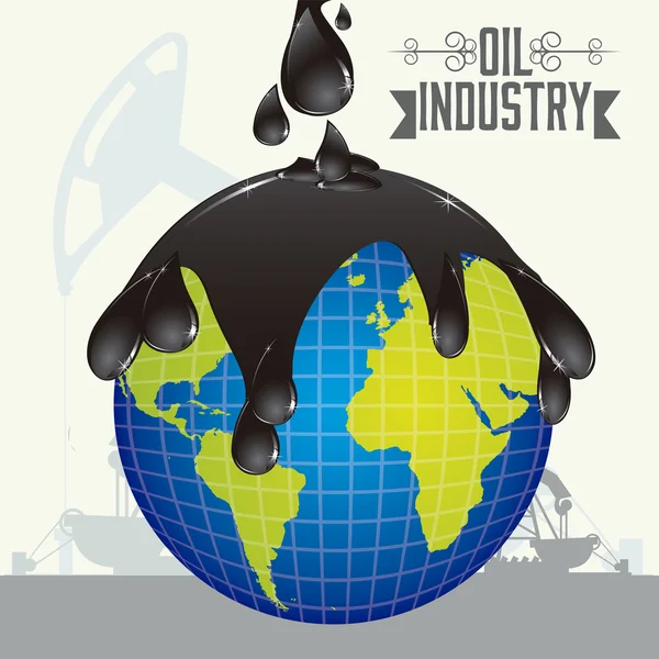 Oil industry — Stock Vector