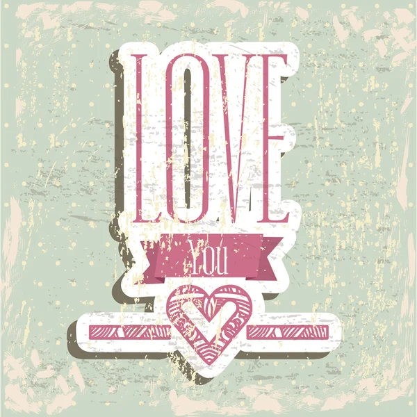 Love card — Stock Vector