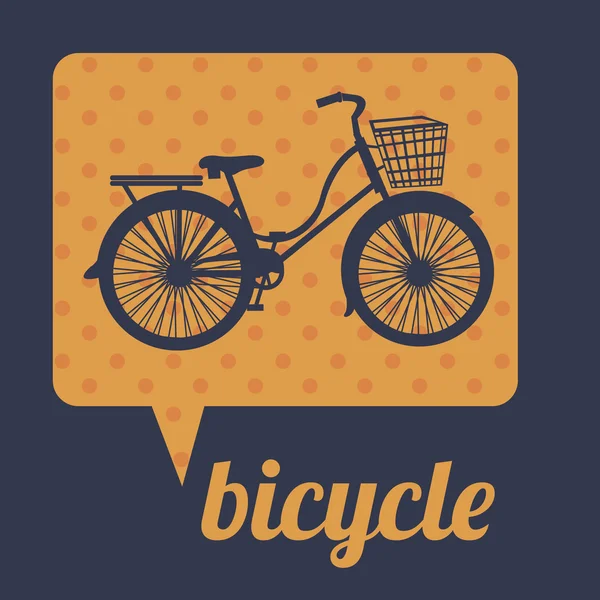 Mensaje de bicicleta — Vector de stock