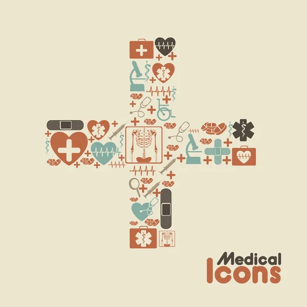 Iconos médicos — Vector de stock