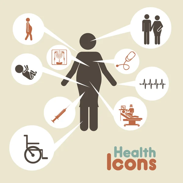 Icônes de santé — Image vectorielle