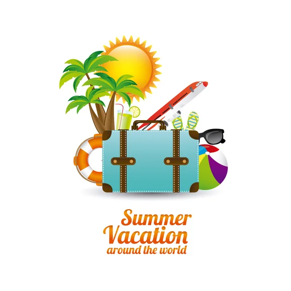 Vacaciones de verano — Vector de stock