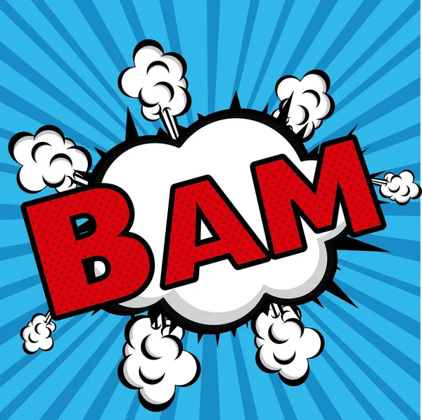 Bam comics icon — Stock Vector