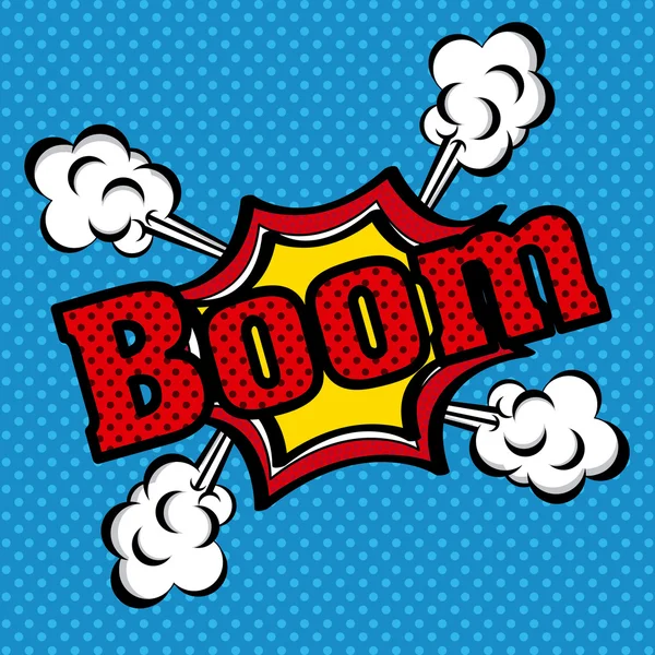 Boom comics icon — Stock Vector